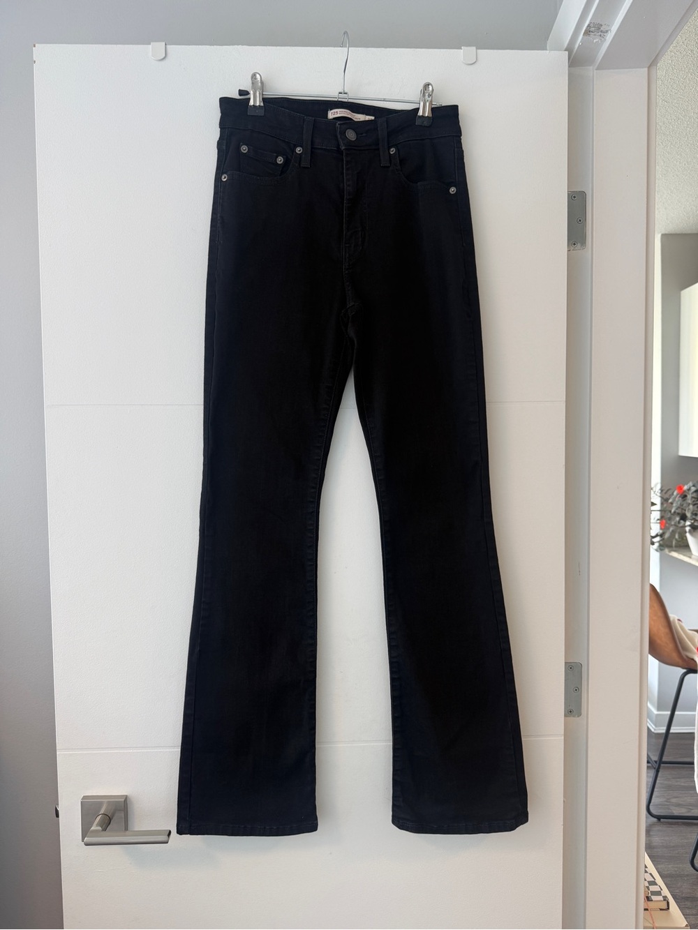 Levi’s 725 High Rise Bootcut Jeans Black Size 27